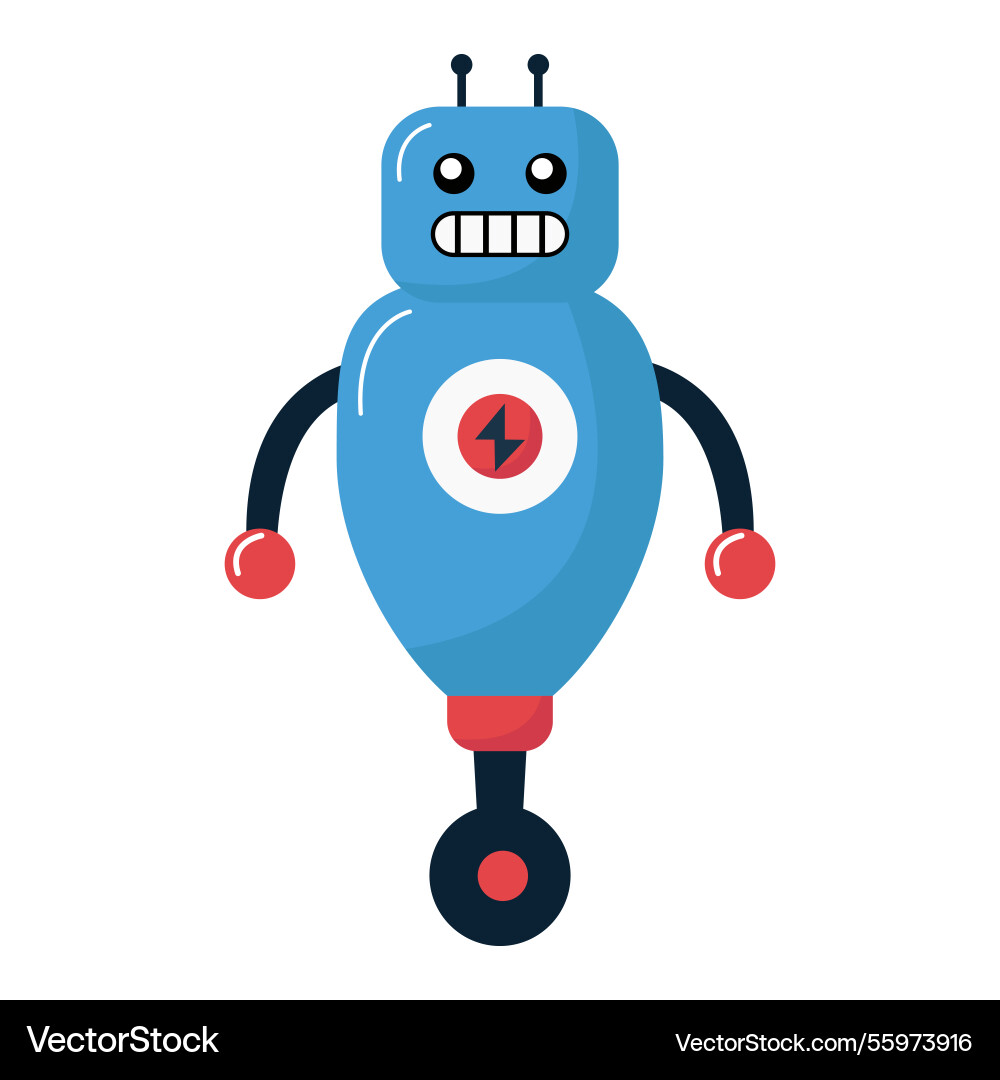 Cute cartoon robot Royalty Free Vector Image - VectorStock