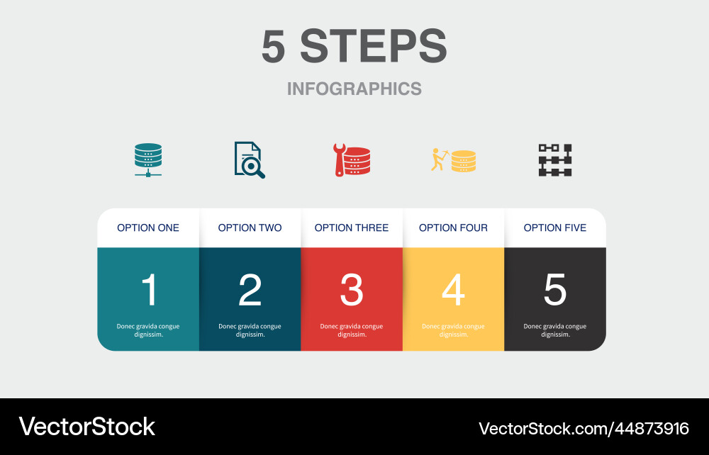 Data Analysis & Engineering Workflow Vector Image