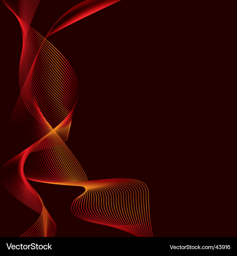 Dynamic Red Flow vector image