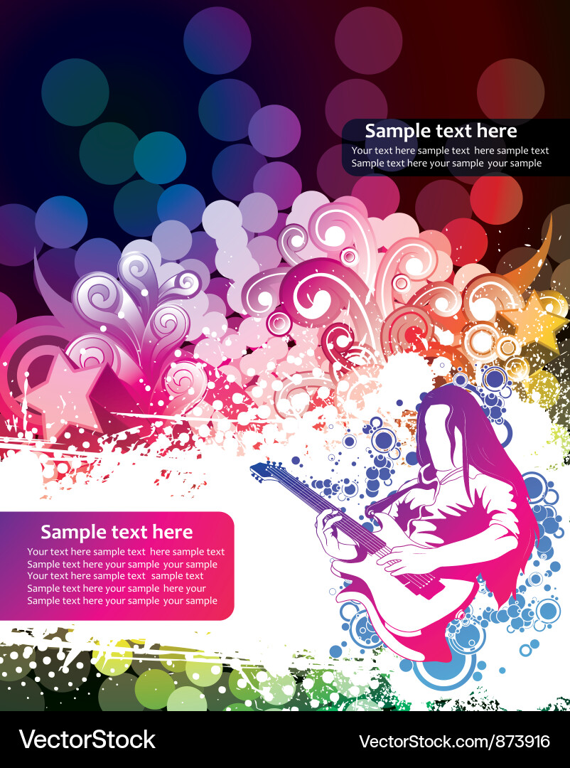 Energetic Concert Poster vector image