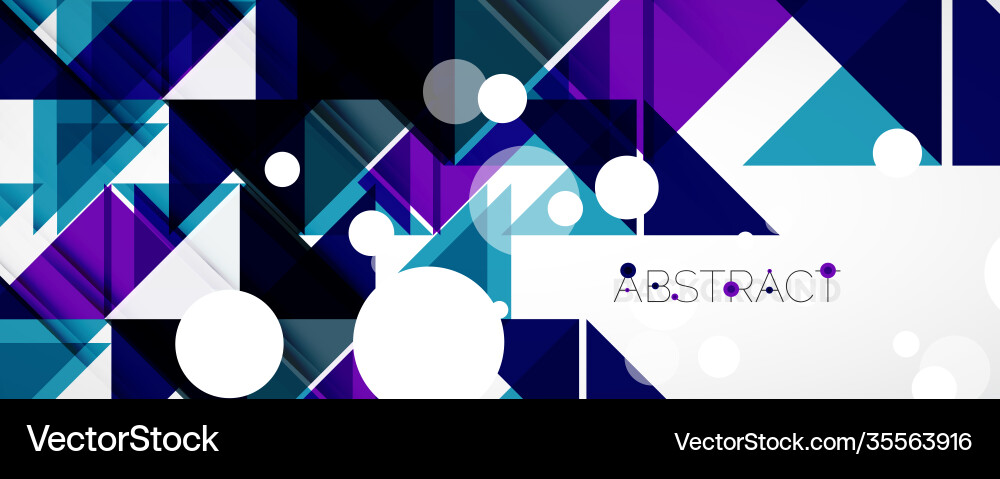 Geometric abstract background techno color Geometric abstract background techno color vector image
