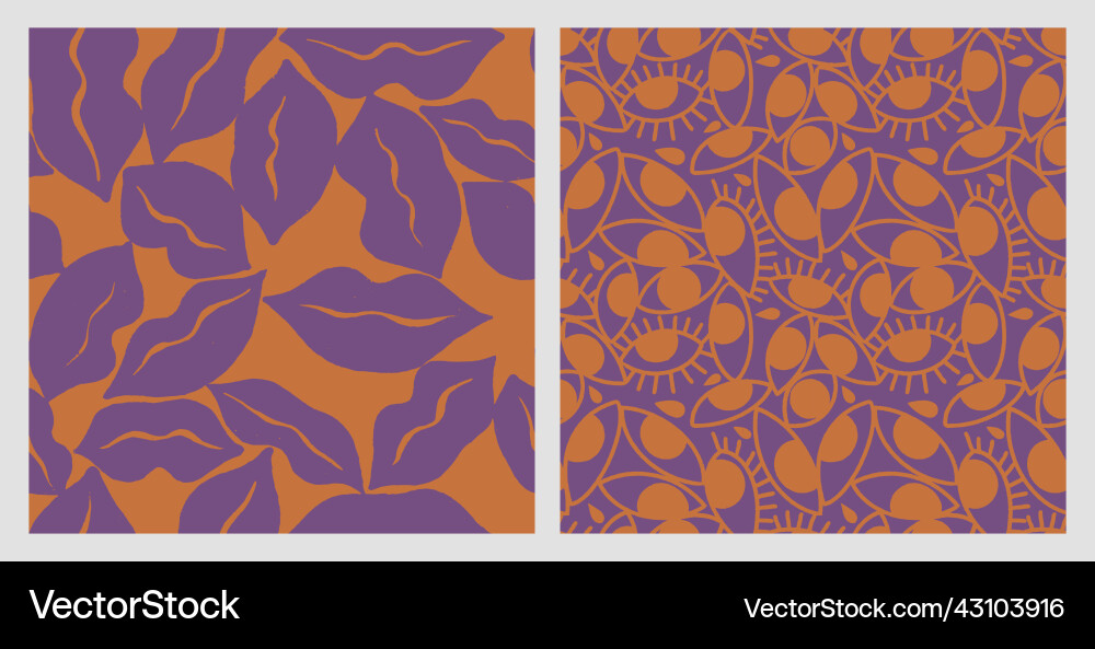Lips pattern seamless with womans Lips pattern seamless with womans vector image