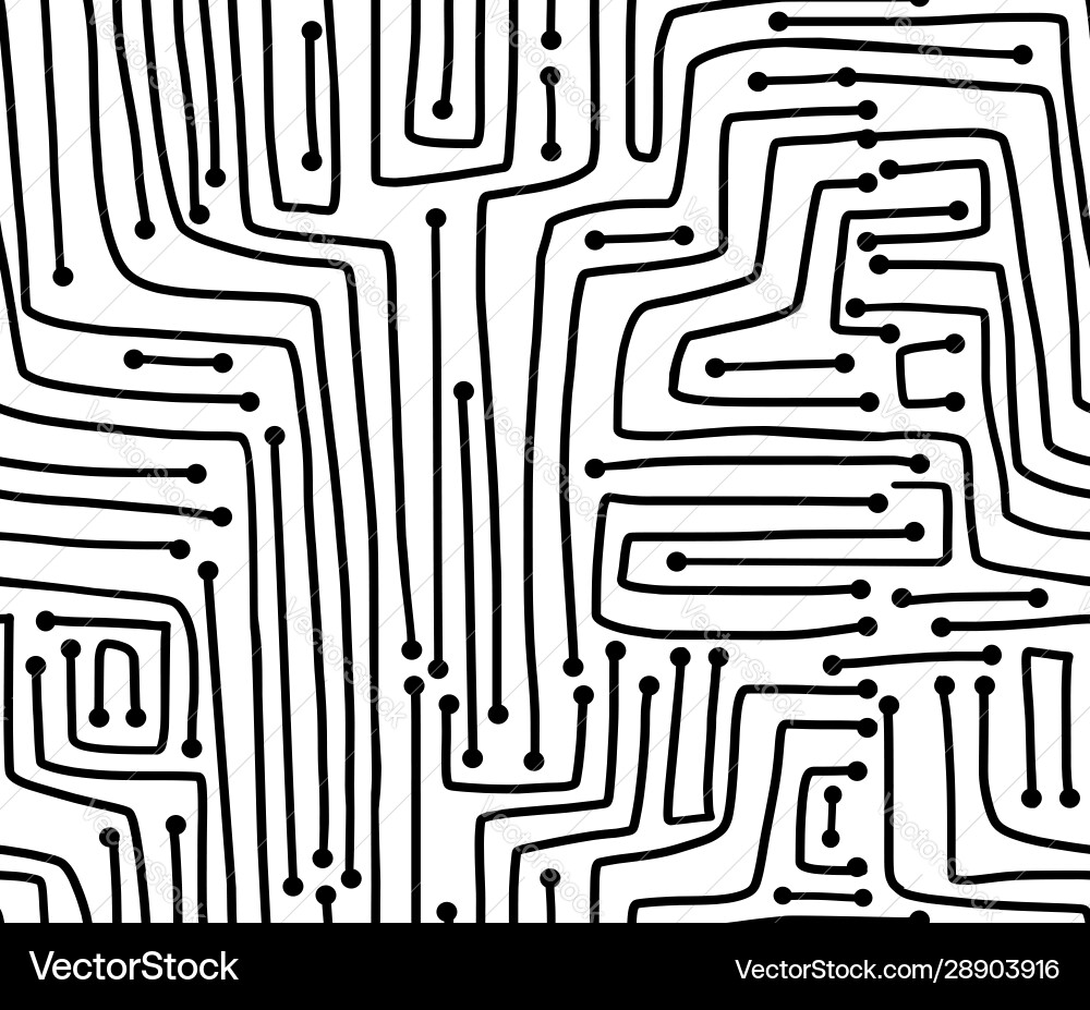 Seamless pattern computer circuit board Seamless pattern computer circuit board vector image