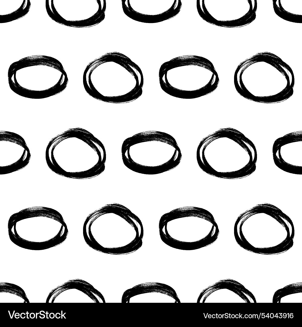 Seamless pattern with sketch circles shape Seamless pattern with sketch circles shape vector image