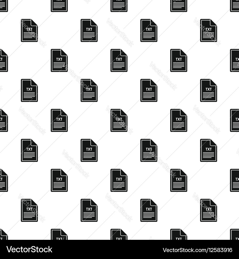 Txt file pattern simple style vector image