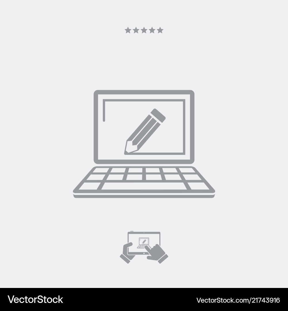 Web design and project customized vector image
