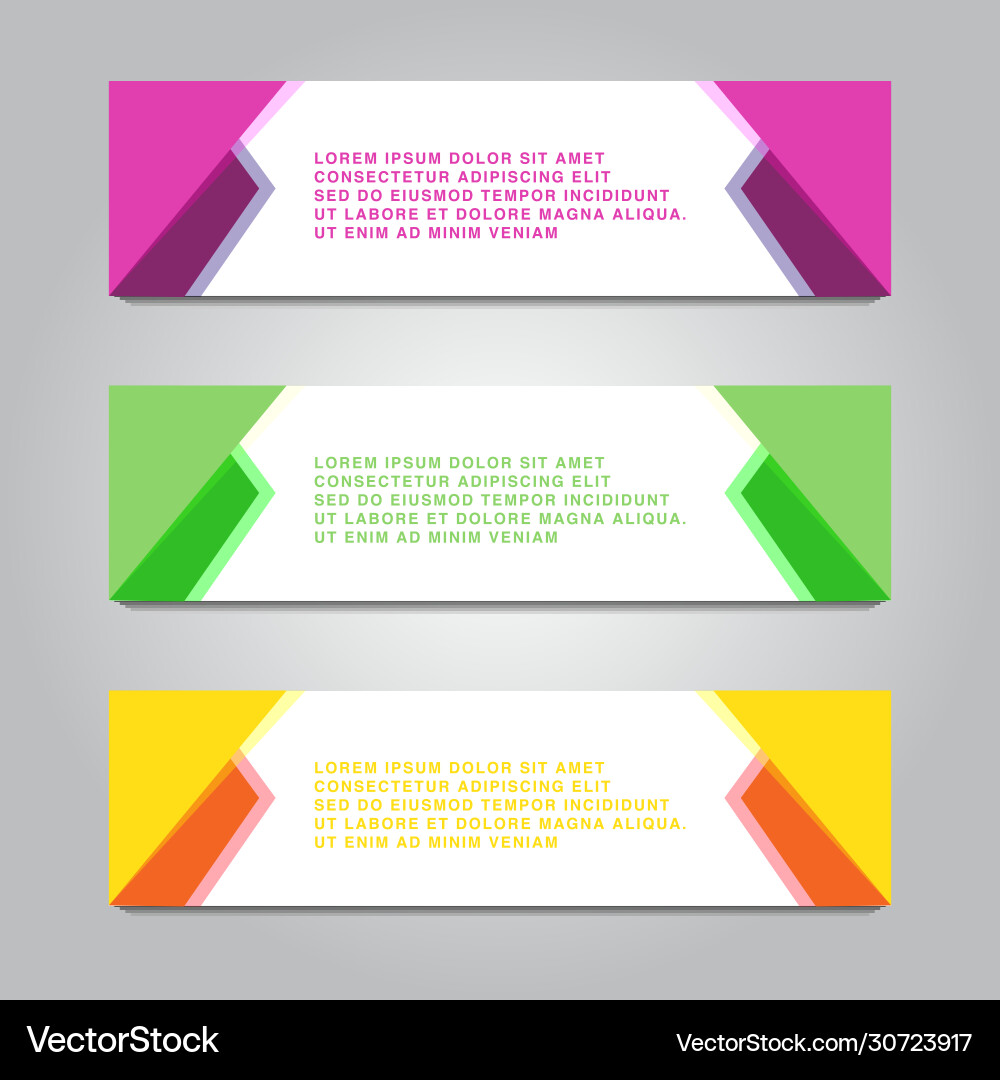 Abstract design web banner colorful gradient Abstract design web banner colorful gradient vector image