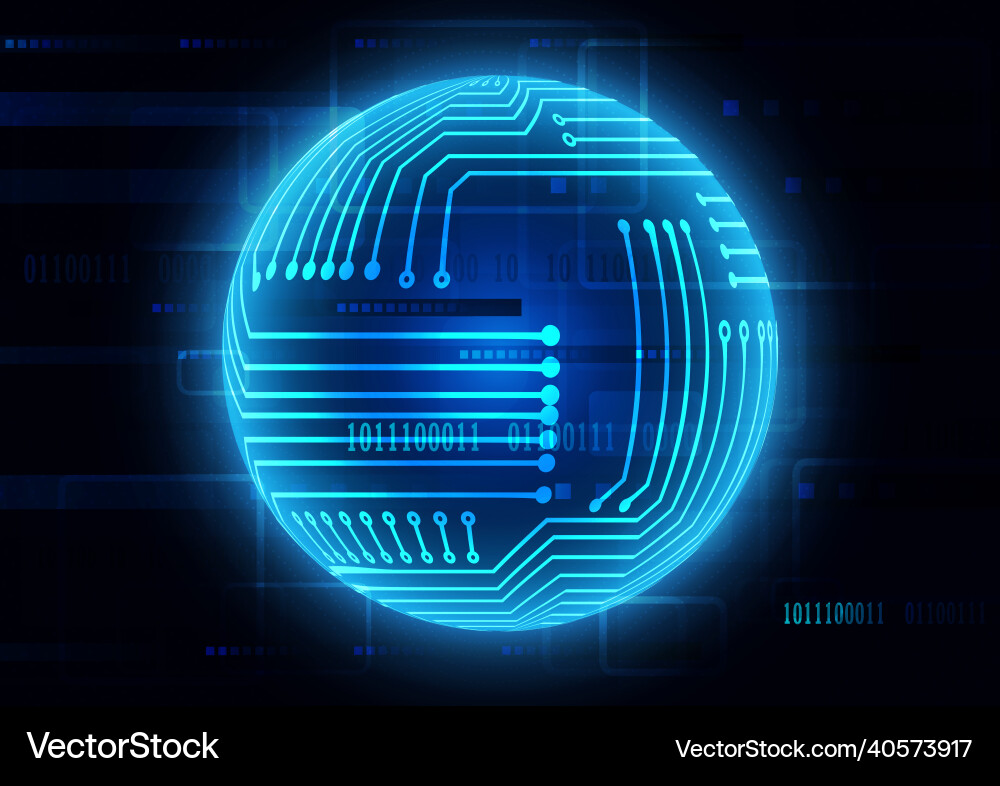 Circuit technology background with hi-tech digital Circuit technology background with hi-tech digital vector image