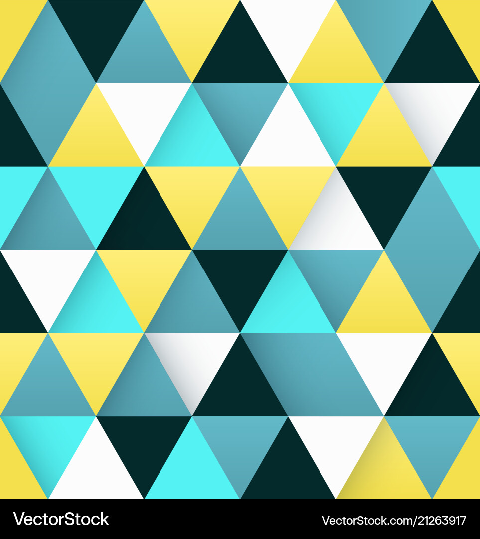 Colorful Triangle Pattern vector image