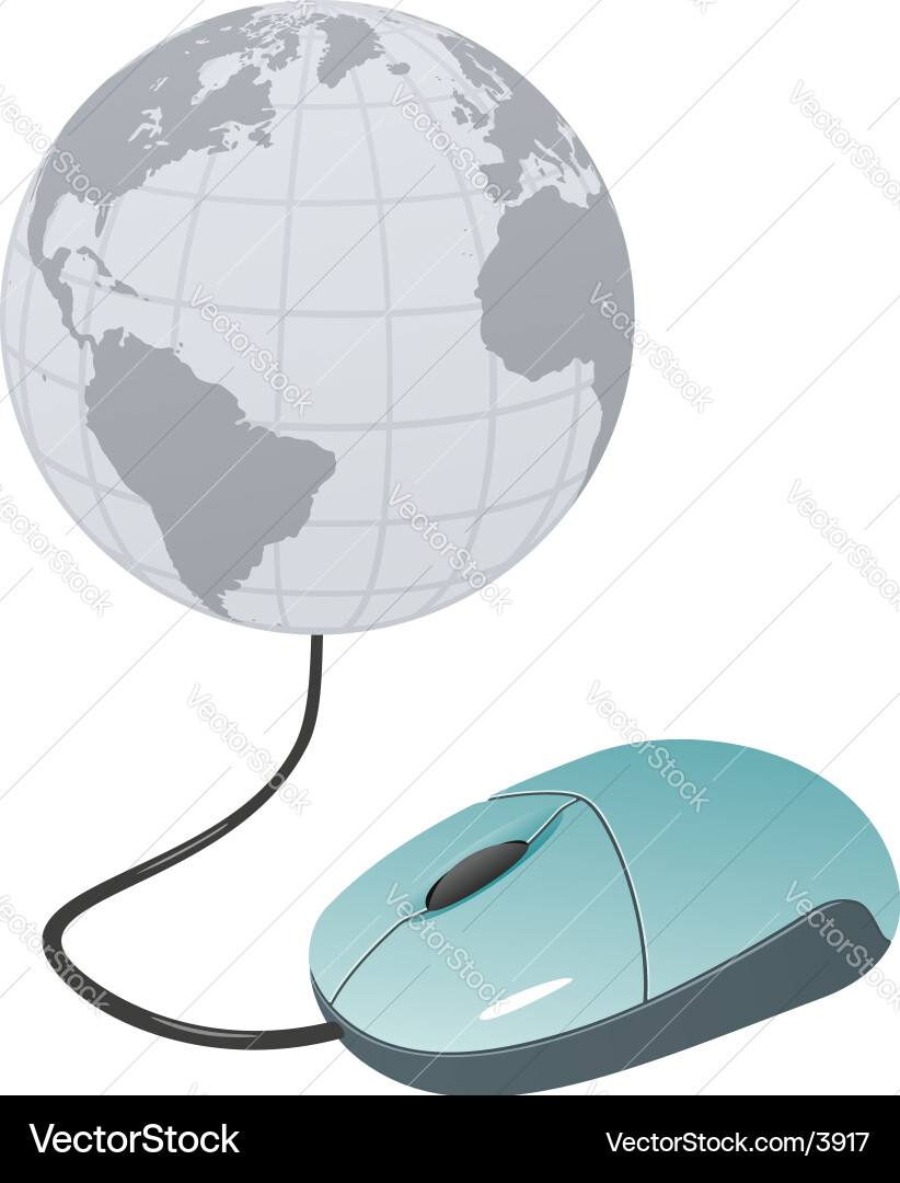 Digital Mouse Interface vector image