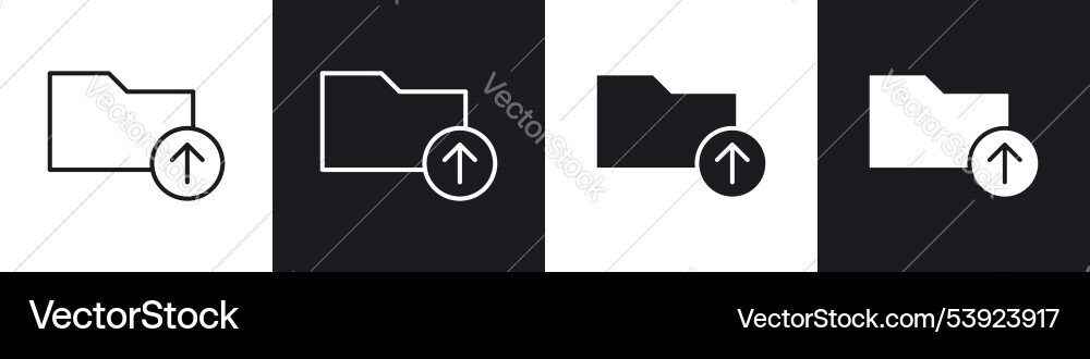 Folder upload icon Vector Image