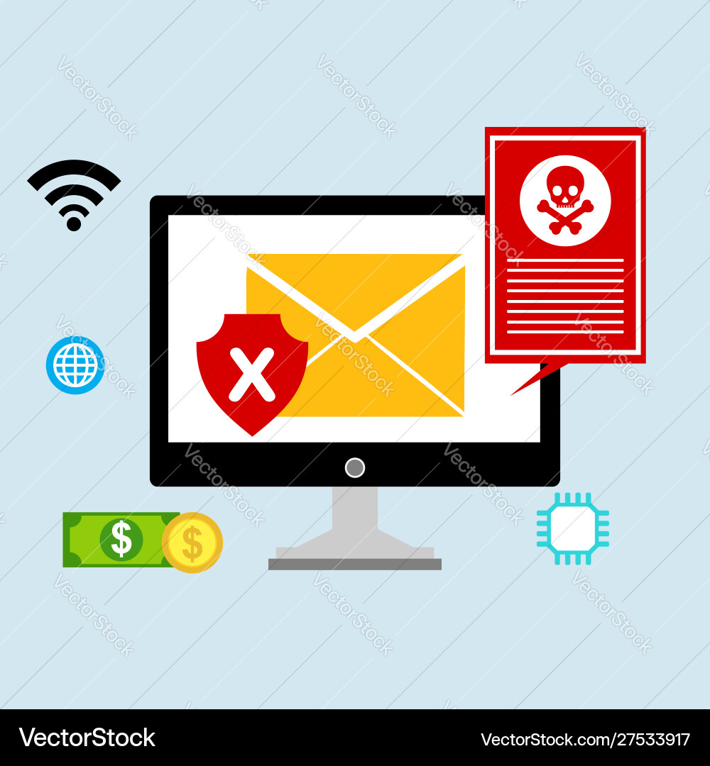 Hacker Aktivität Computeralert Benachrichtigung Hacker Aktivität Computeralert Benachrichtigung vektorbild