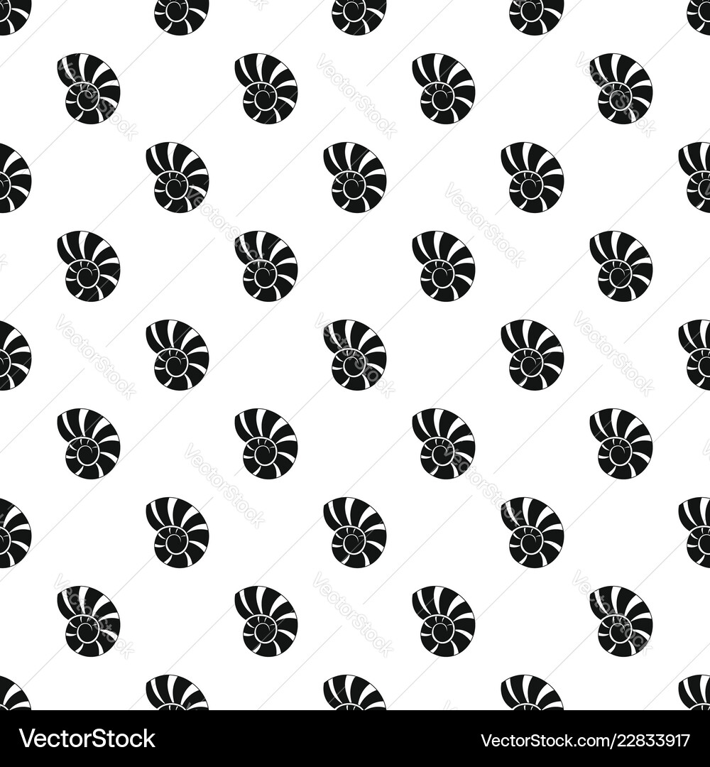 Reef shell pattern seamless vector image