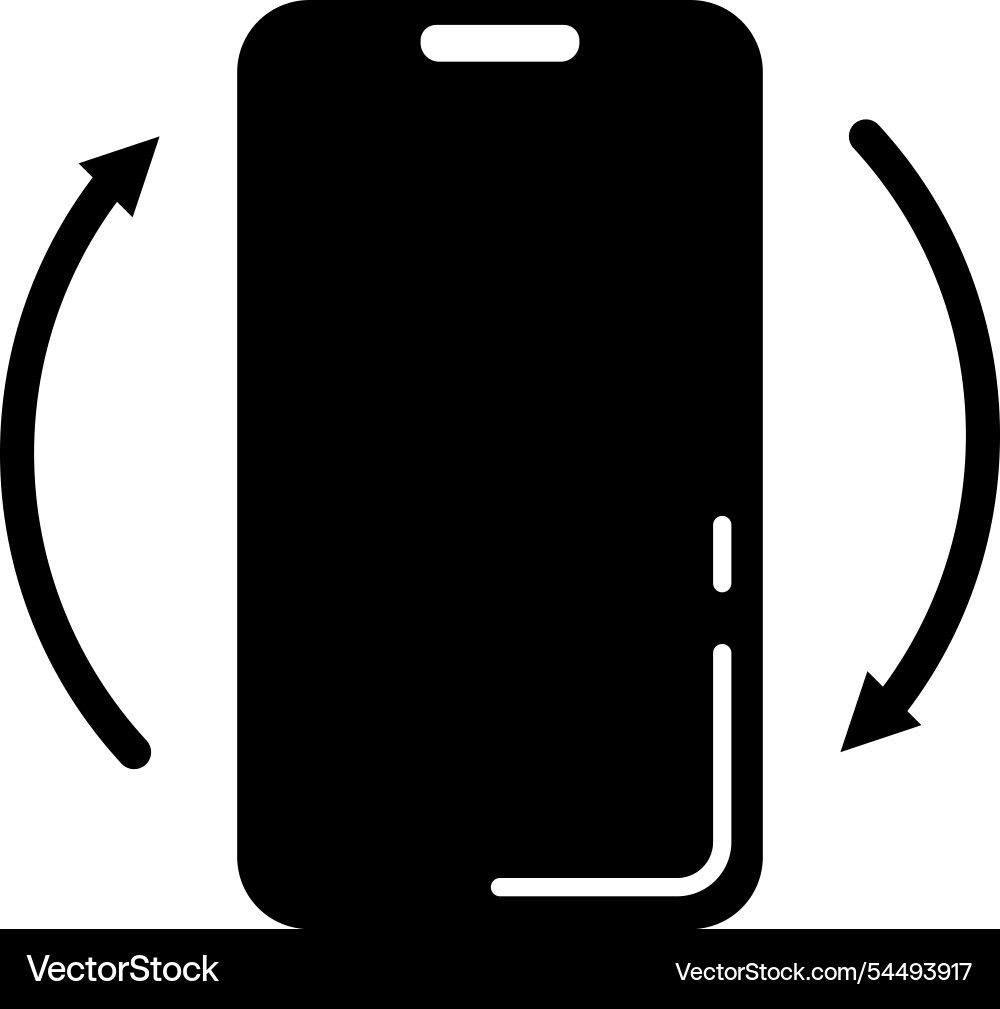 Rotate mobile phone icon Royalty Free Vector Image