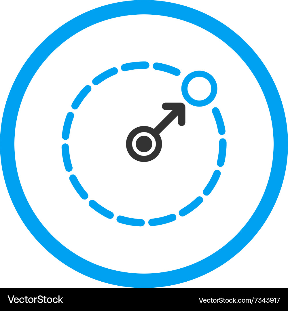 Round area radius icon – Royalty-Free Vector | VectorStock, image size:1000x1080