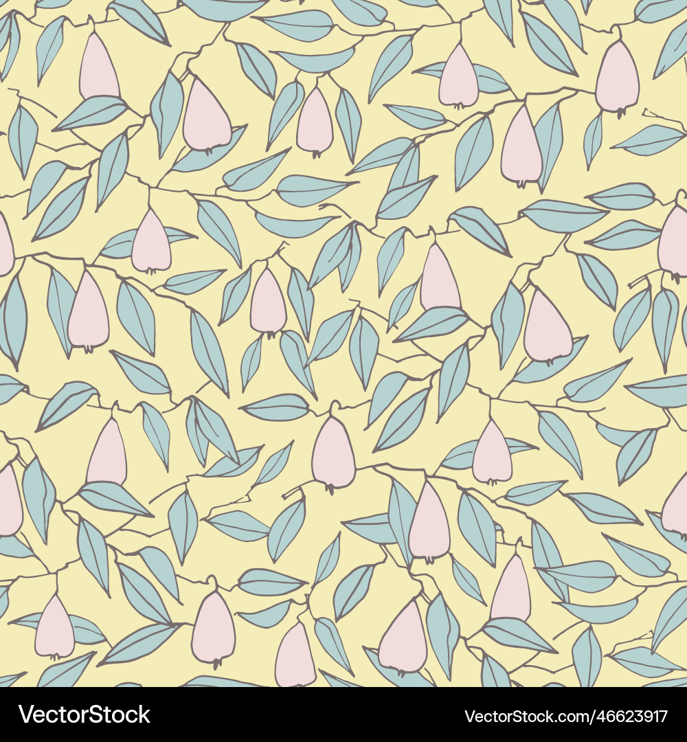 Seamless pattern with pears for surface design Seamless pattern with pears for surface design vector image