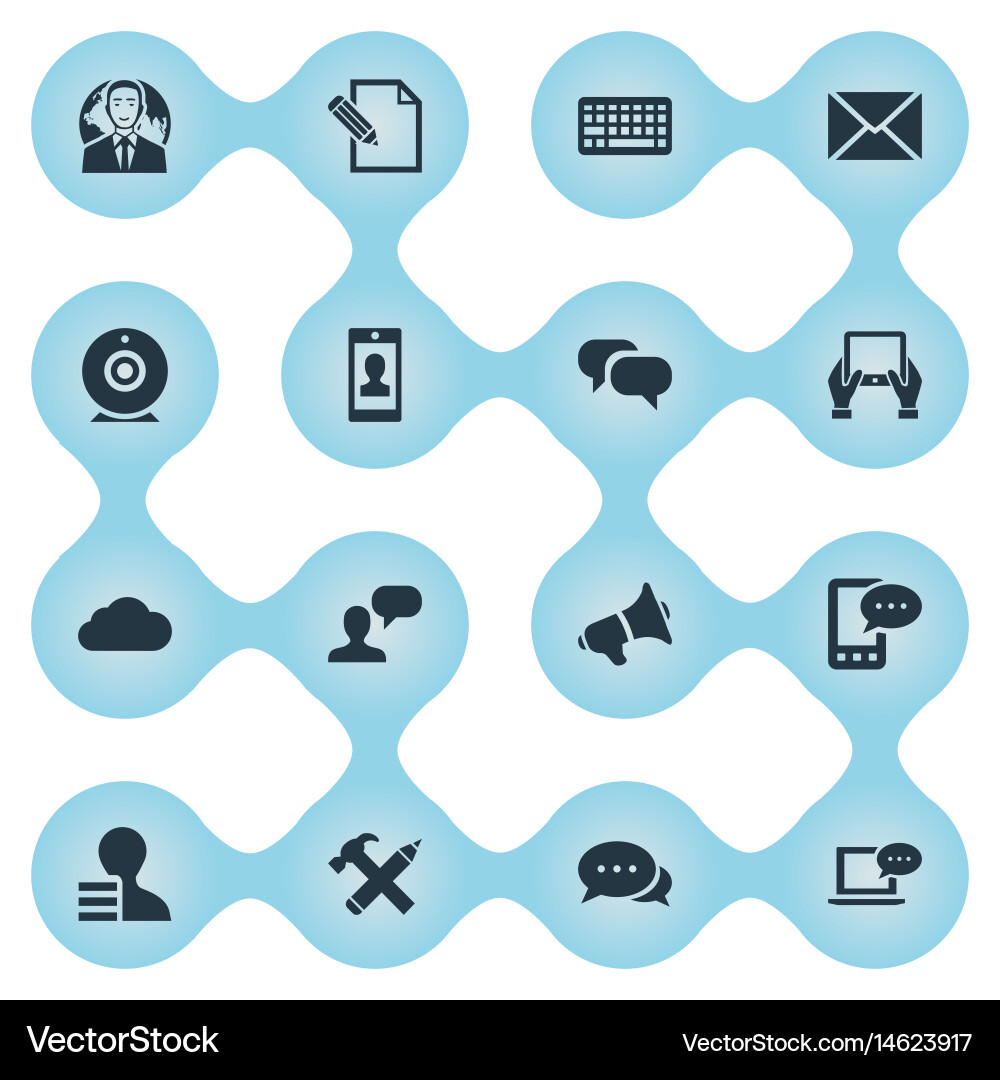 Set of simple user icons Vector Image