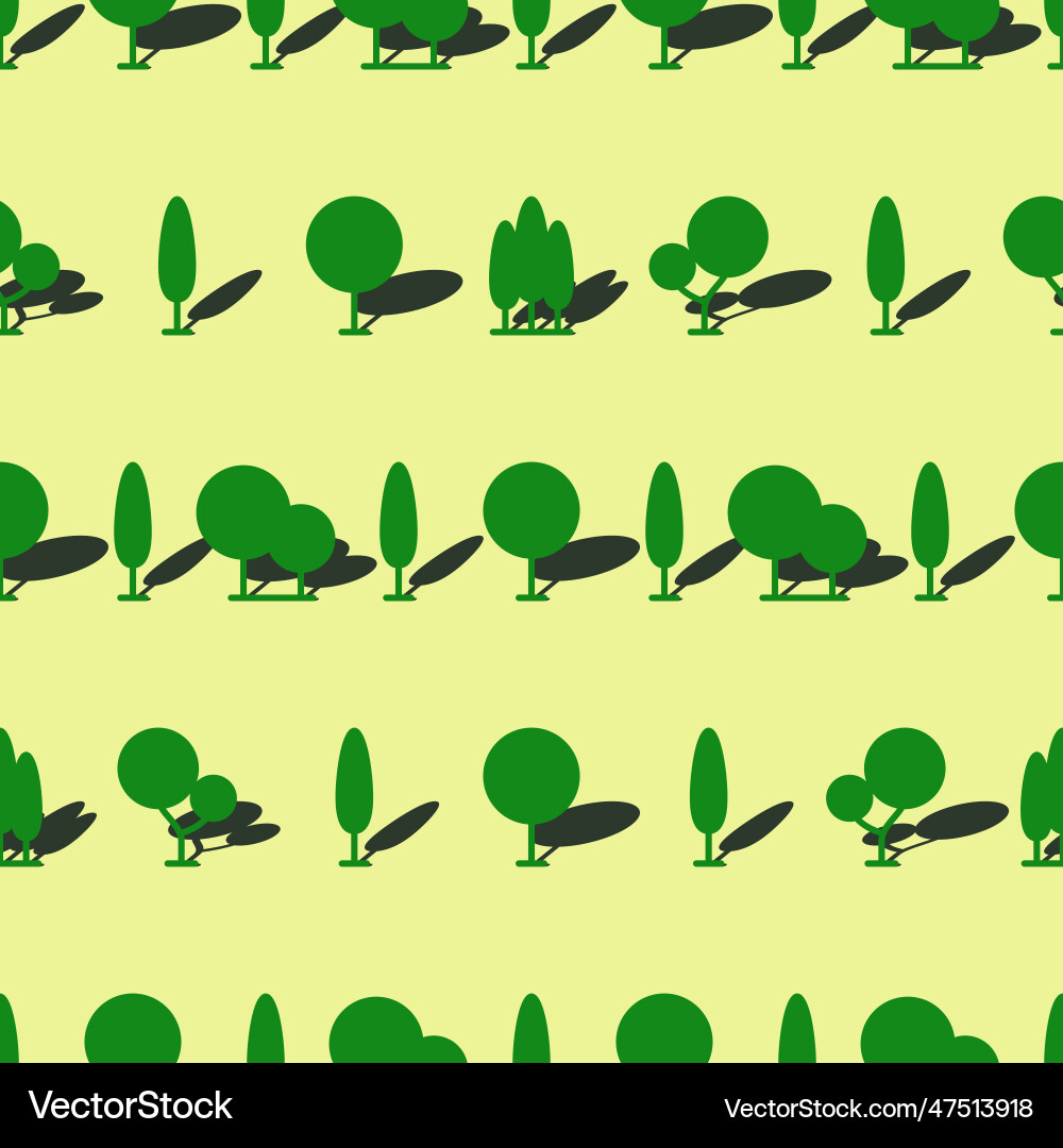 3d tree seamless pattern 3d tree seamless pattern Vector Image