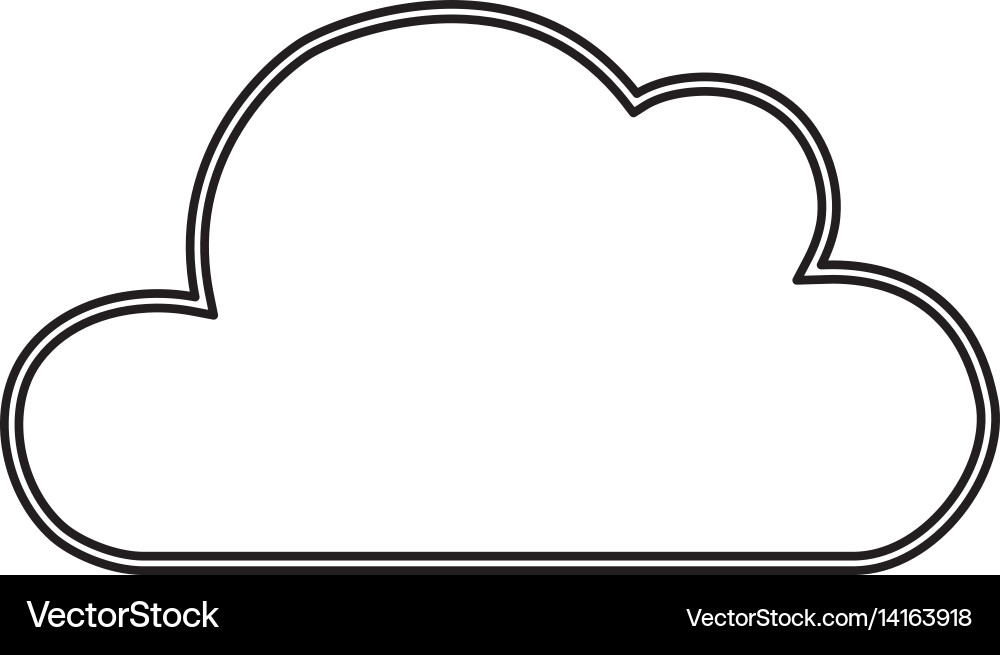Cloud computing technology Vector Image