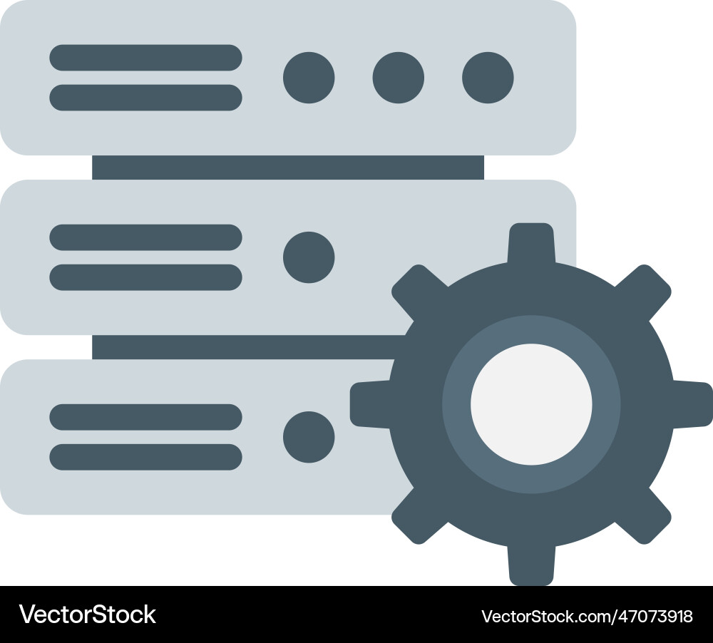 Database settings icon image suitable vector image