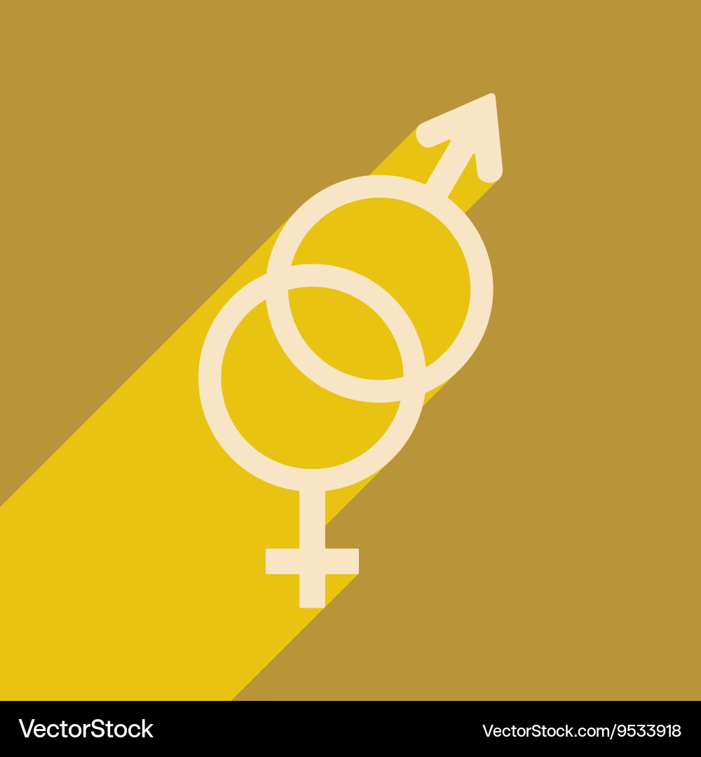 Flat with shadow icon and mobile application vector image