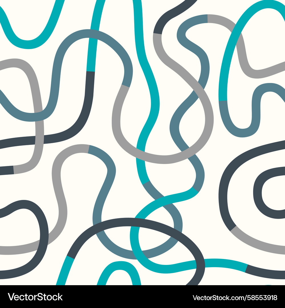 Harmonious Curving Lines Pattern Vector Image