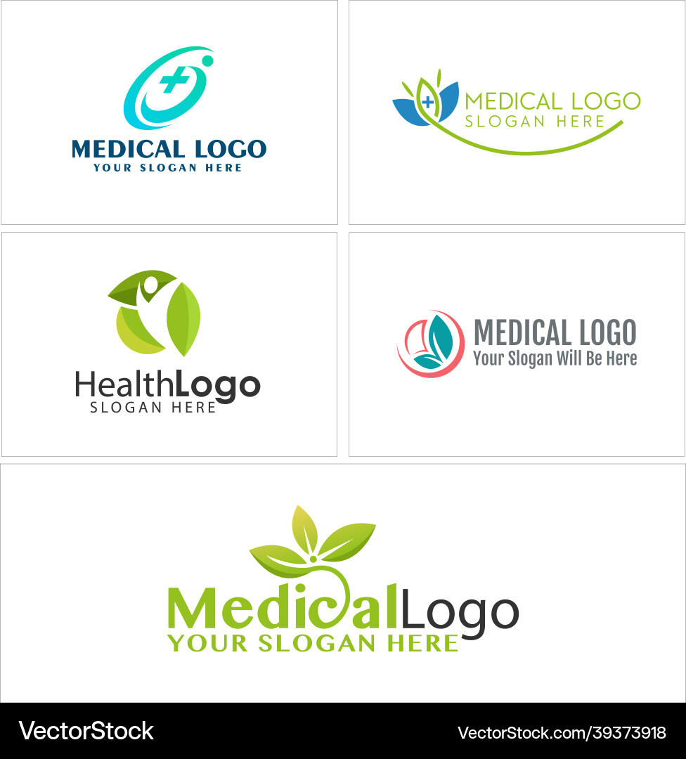 Medizinische Gesundheit Menschen Blatt pflanzliches organisches Logo Medizinische Gesundheit Menschen Blatt pflanzliches organisches Logo vektorbild