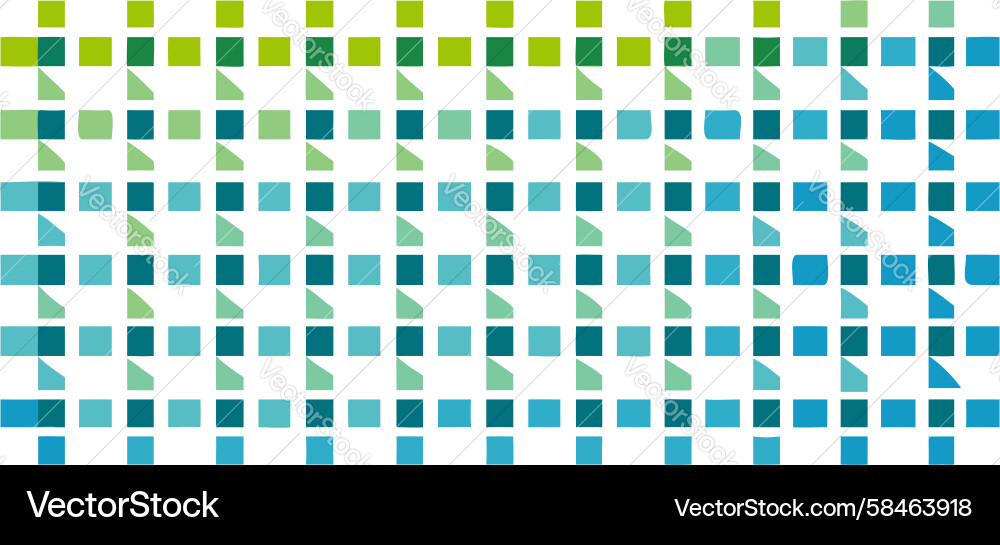 Pixelated Square Grid Pattern Vector Image