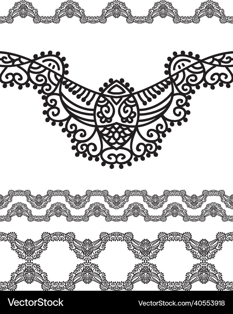 Seamless design element hand drawn pattern Vector Image