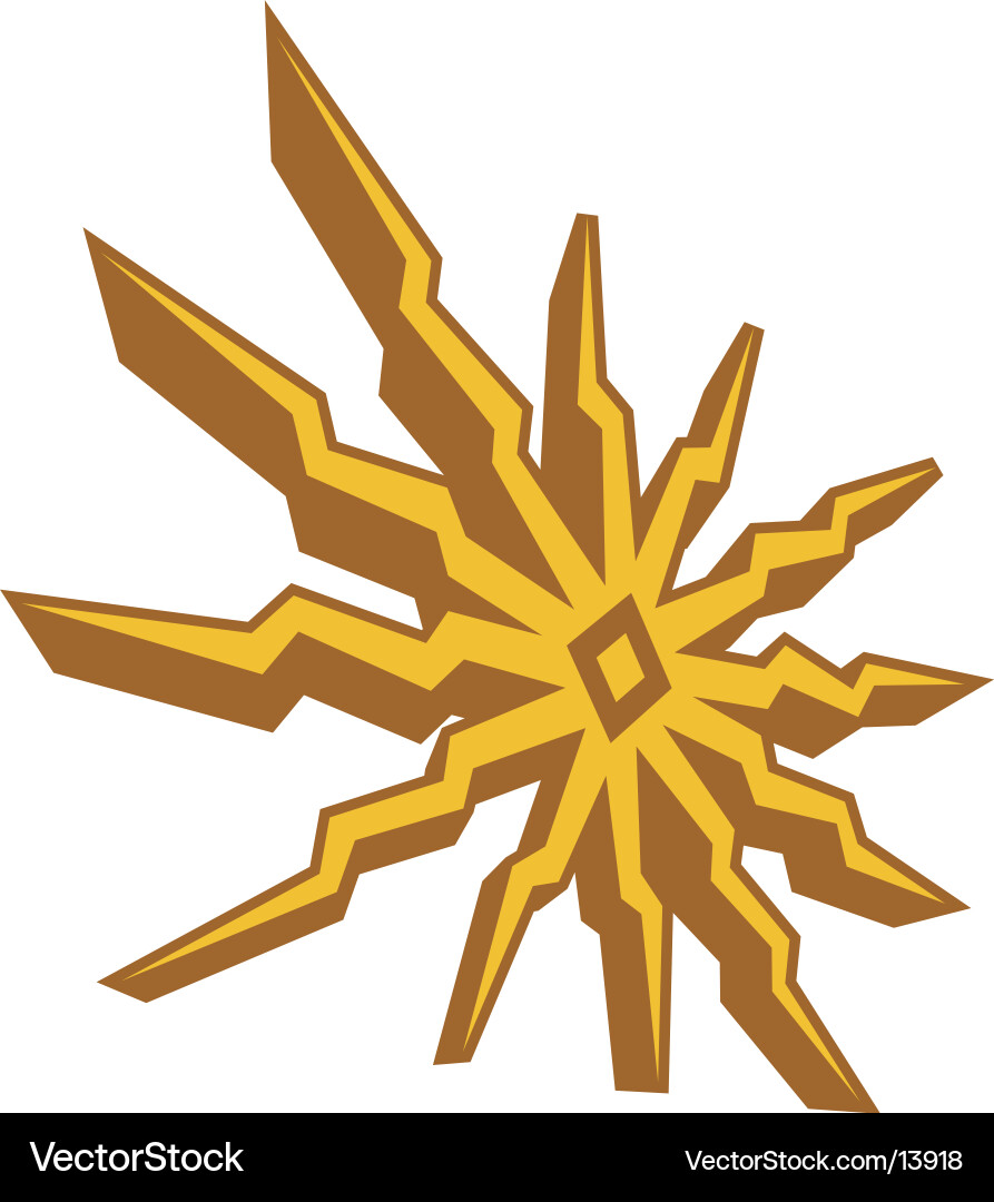 Sun shape Vector Image