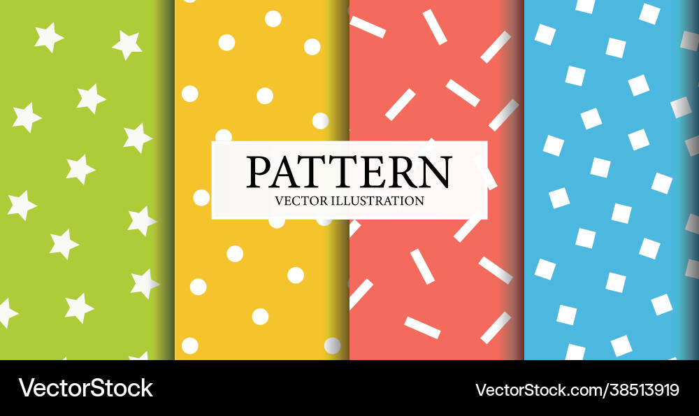 Abstract Pattern Collection Vector Image