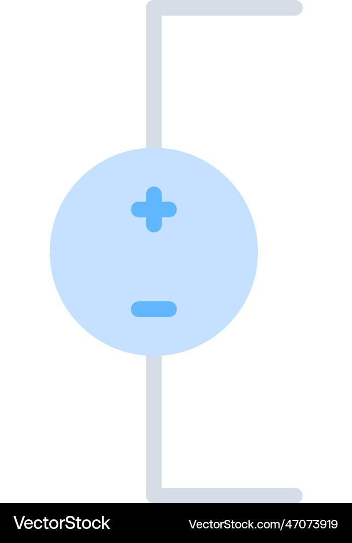 Dc voltage source icon image suitable vector image