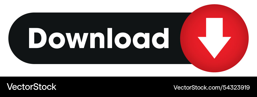 Download web button with down arrow in black Vector Image
