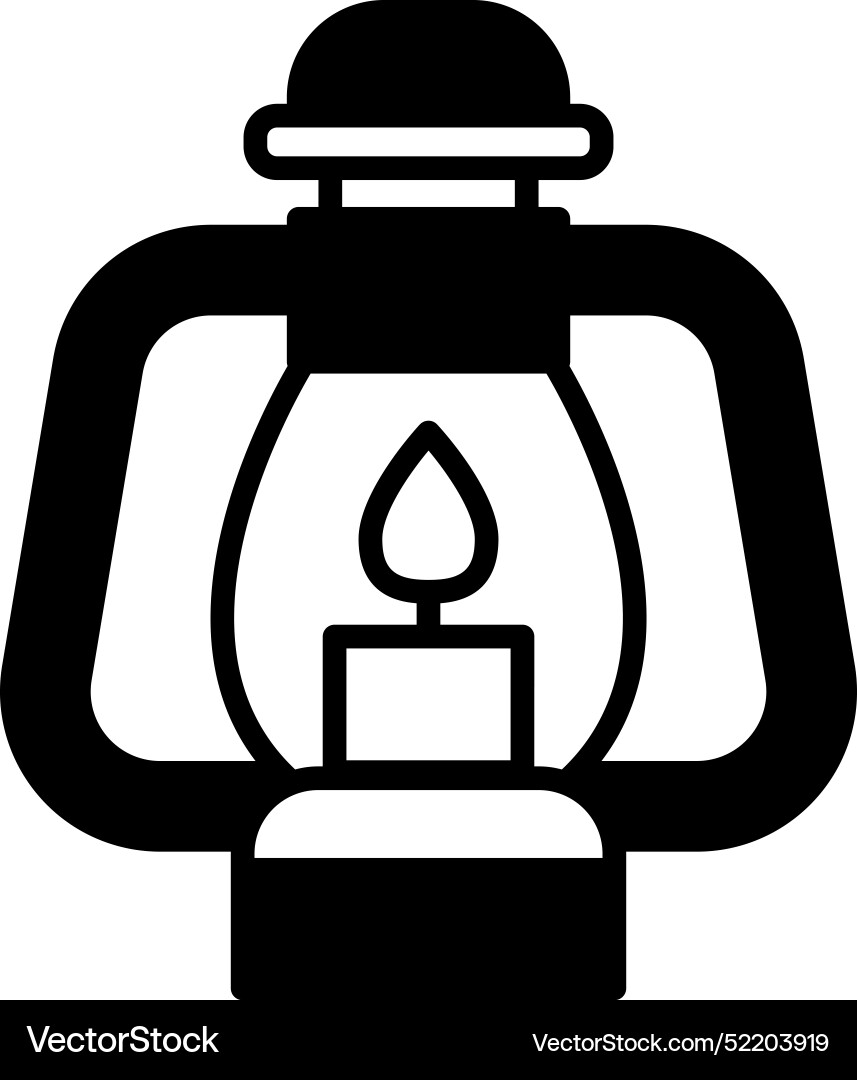 Lamp in line icon style Lamp in line icon style Vector Image