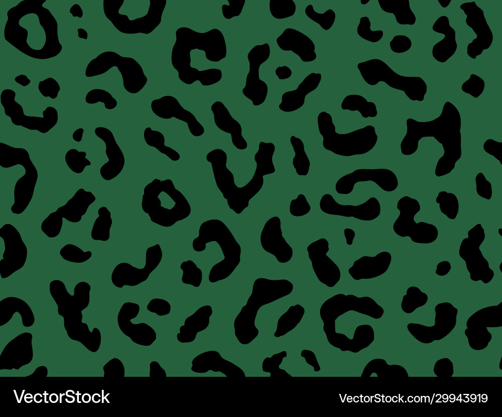 Leopard Print Seamless Pattern vector image