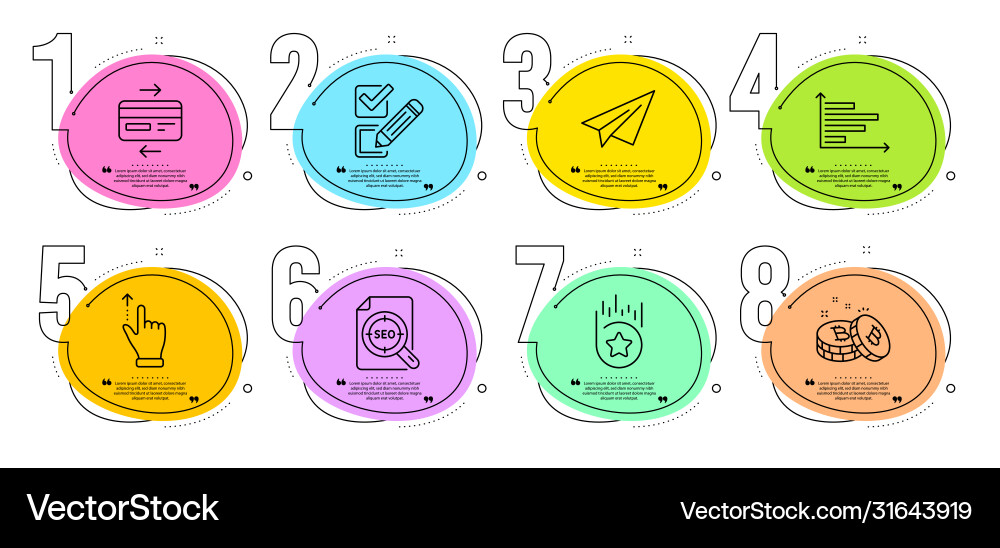 Loyalty star touchscreen gesture and checkbox Vector Image