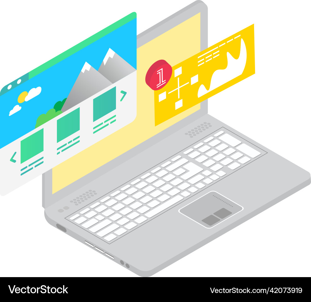Site development responsive web design icon Vector Image