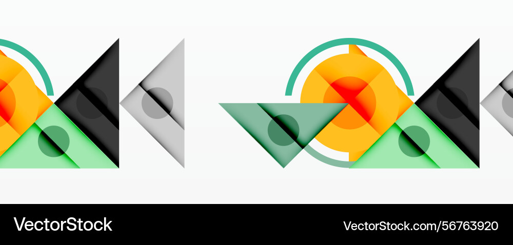 Abstract geometric shapes overlap creating Abstract geometric shapes overlap creating Vector Image