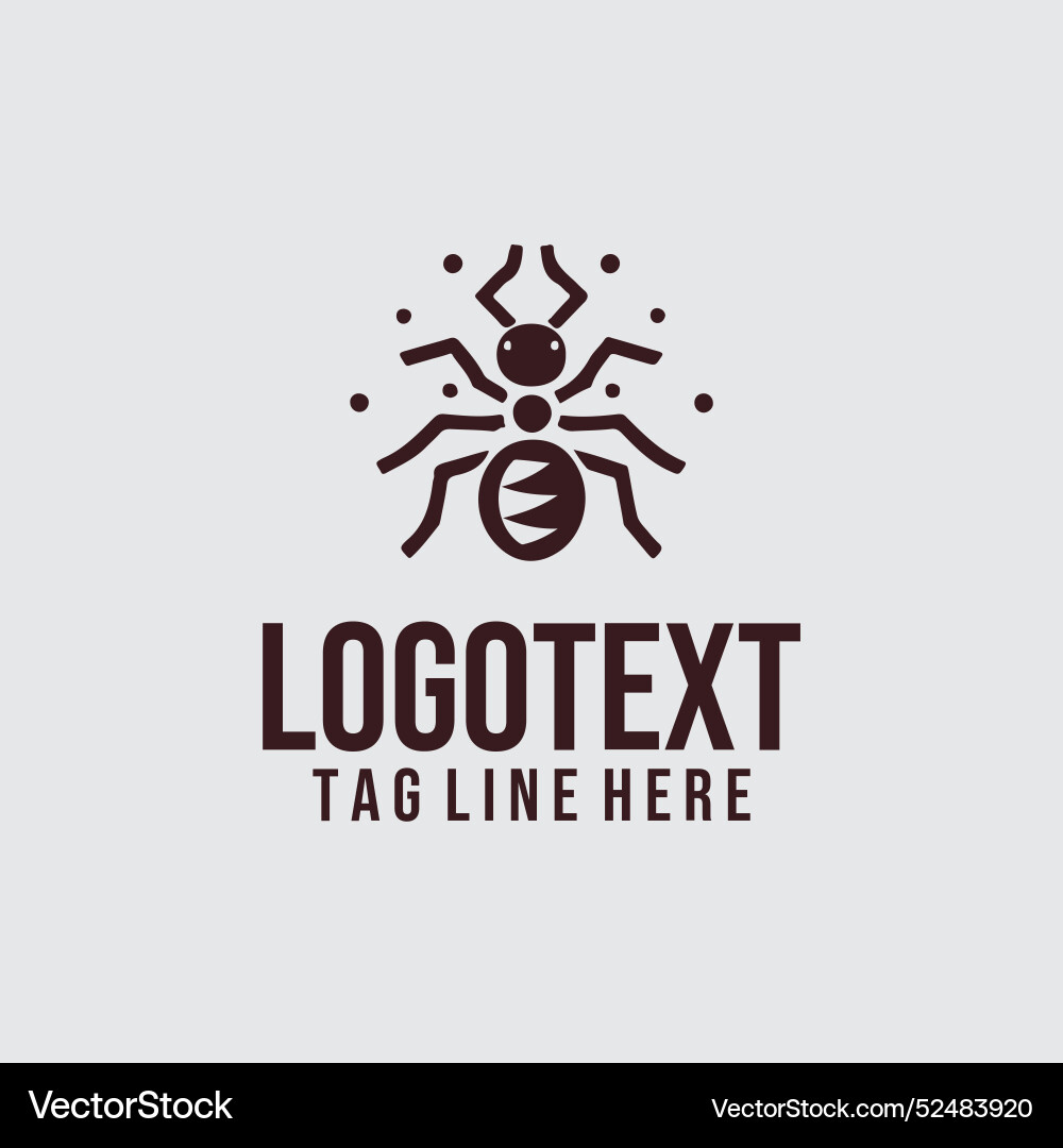 Ant logo Royalty Free Vector Image - VectorStock