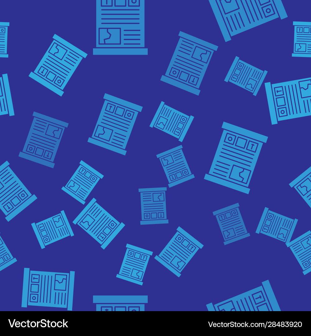 Blue game guide icon isolated seamless pattern vector image