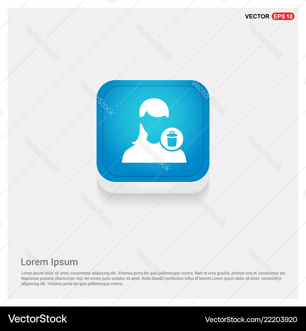 Delete user icon Delete user icon Vector Image