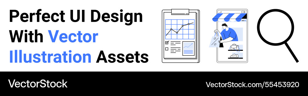 Elevate your ui design with charts e-commerce app Elevate your ui design with charts e-commerce app vector image