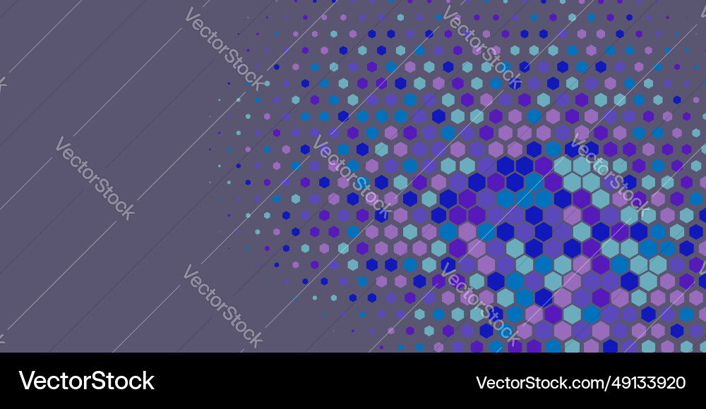 Geometric abstract hexagon multi color background Vector Image