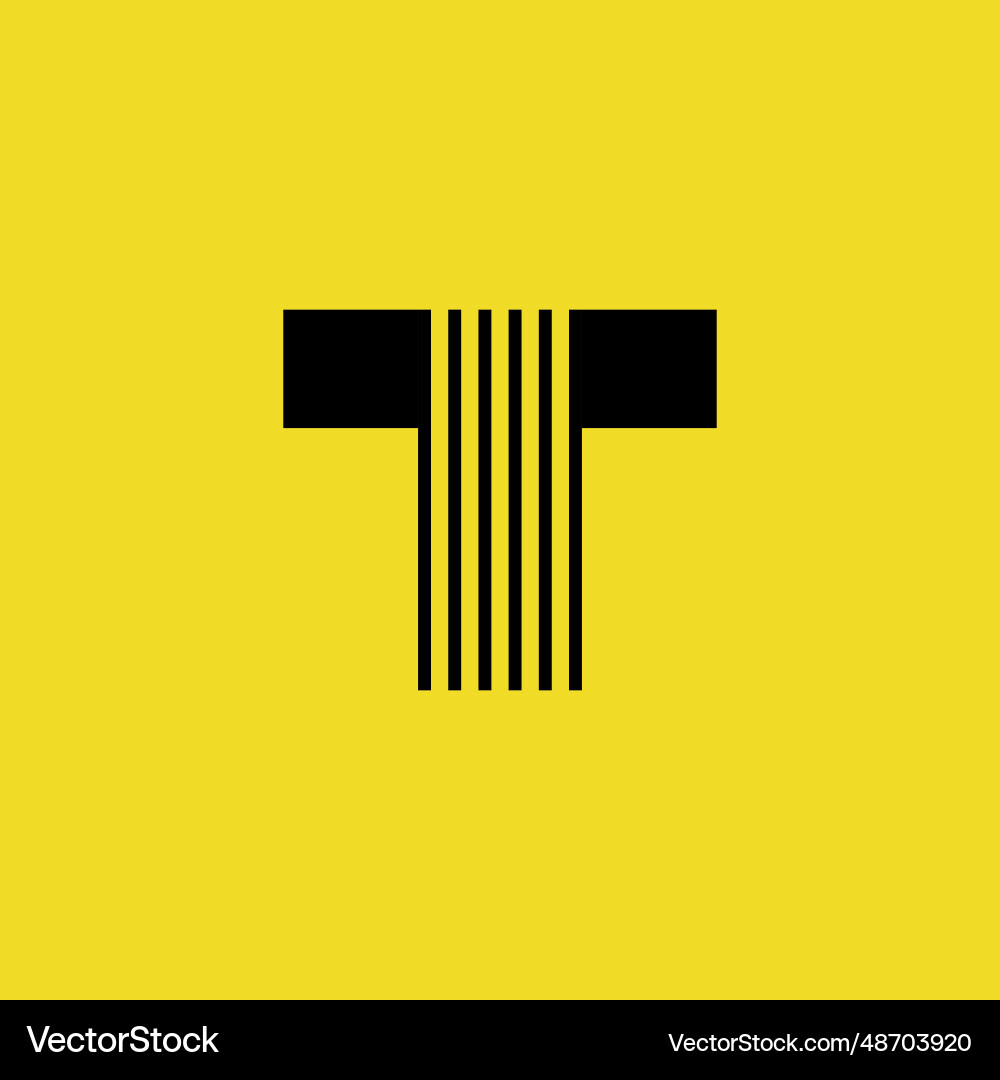 Letter t logo icon design template elements Letter t logo icon design template elements vector image