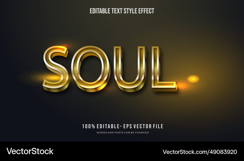 Modern editable text style effect gradient color Modern editable text style effect gradient color vector image