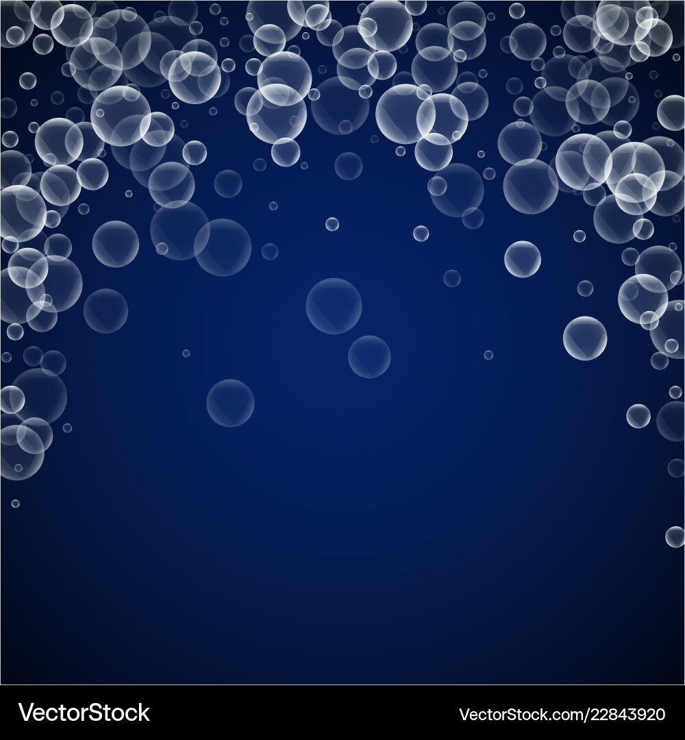 Random soap bubbles abstract background blowing b Random soap bubbles abstract background blowing b vector image