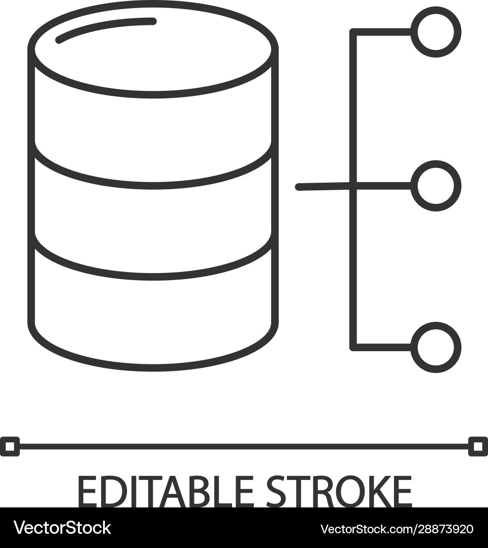 Relational Database Icon vector image