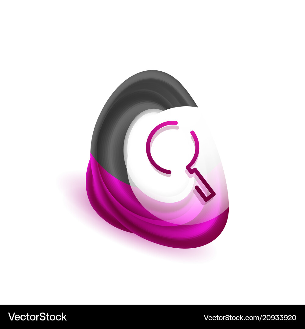 Search magnifier web button magnify icon modern Search magnifier web button magnify icon modern Vector Image