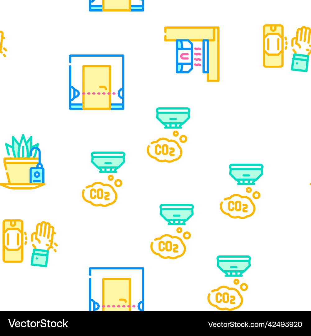 Sensor electronic tool seamless pattern Vector Image