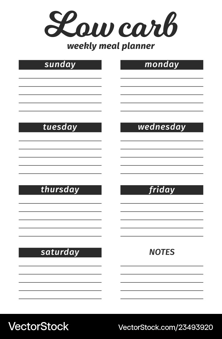 Template for the creation of food menu low Template for the creation of food menu low vector image